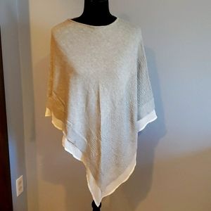 Limited EUC XS/S gray dressy poncho